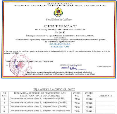 NCAGE - Security containers